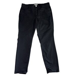 Loft Pants Size 12 /31 Black Chinos Slim Fit Career Preppy Business Casual Mom‎